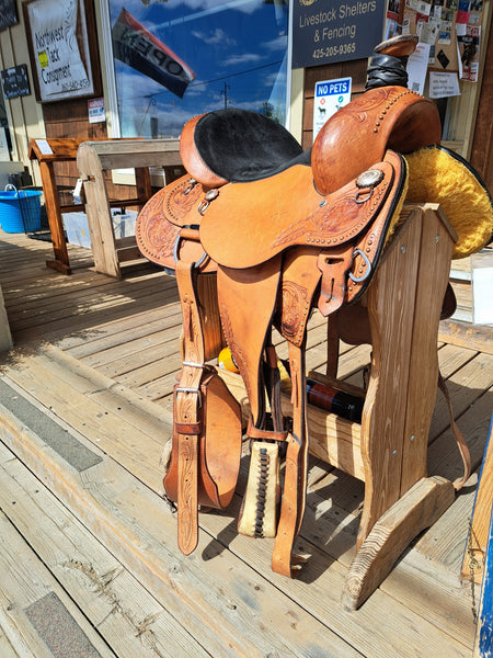 15" Hilason Roping Saddle