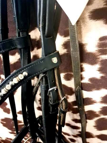 COB Horze Dressage Bridle w/ Beaded Browband