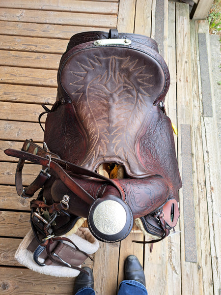 15" Hereford Tex Tan Western Pleasure Saddle