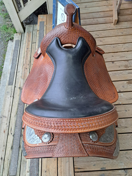 17" (Sits 16") Hilason Western Equitation Show Saddle