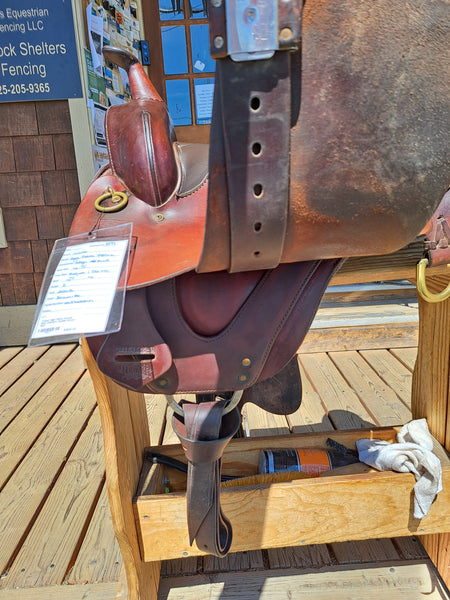 16.5" Tucker High Plains Round Skirt Western Trail Saddle