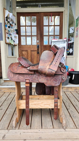 16" Vintage Circle Y Equitation Saddle