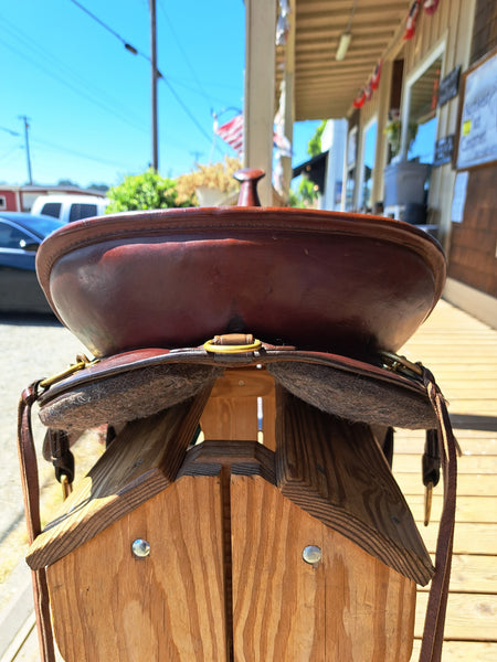 16.5" Tucker High Plains Round Skirt Western Trail Saddle