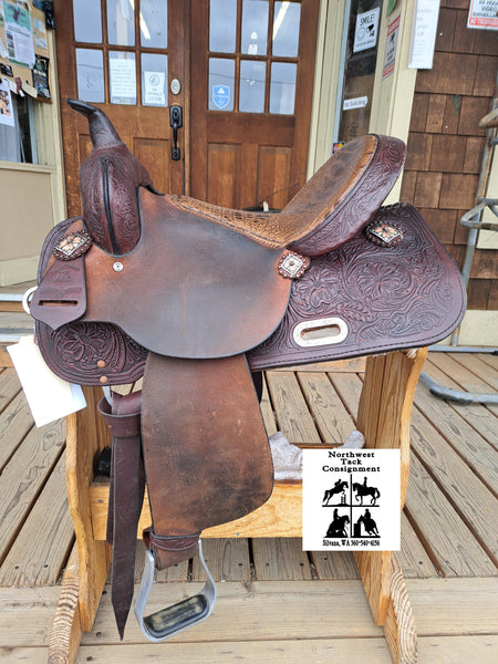 15" High Horse by Circle Y Runaway Barrel Racing Saddle
