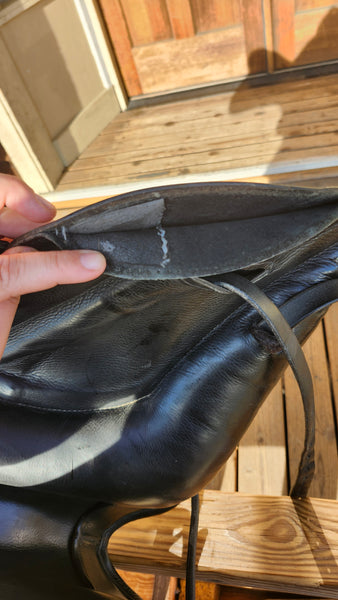 17.5" Custom Sadlery Icon Flight Dressage Saddle