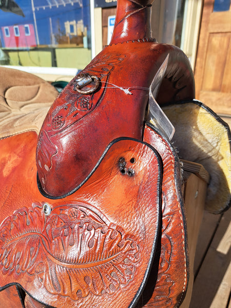16" Hereford Tex Tan Roping Saddle