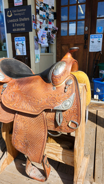 17" Dale Chavez Western Equitation Show Saddle
