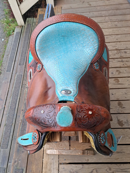 15" Double T Barrel Saddle