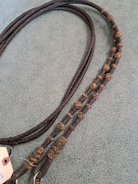 Braided Leather Split Reins