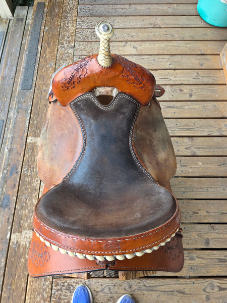 16" Ruff's Saddle Shop Barrel Saddle