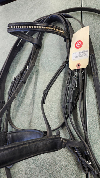 FULL Red Barn Dressage Double Bridle with reins