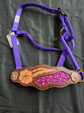 Custom bronc halter