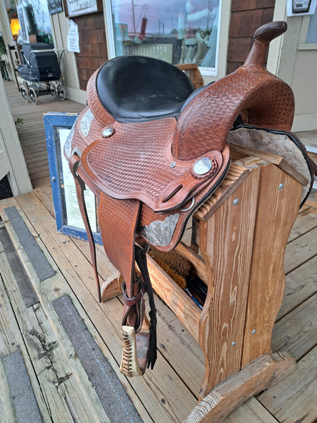 17" (Sits 16") Hilason Western Equitation Show Saddle