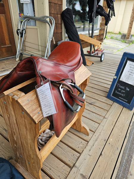 16.5" Stubben Edelweiss C.S. Junior Close Contact Jump Saddle