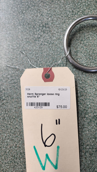 6" Herm Sprenger Loose Ring Snaffle
