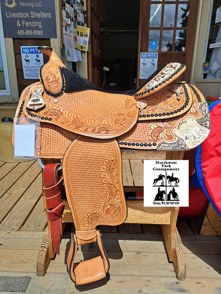 17" Dale Chavez Western Equitation Show Saddle