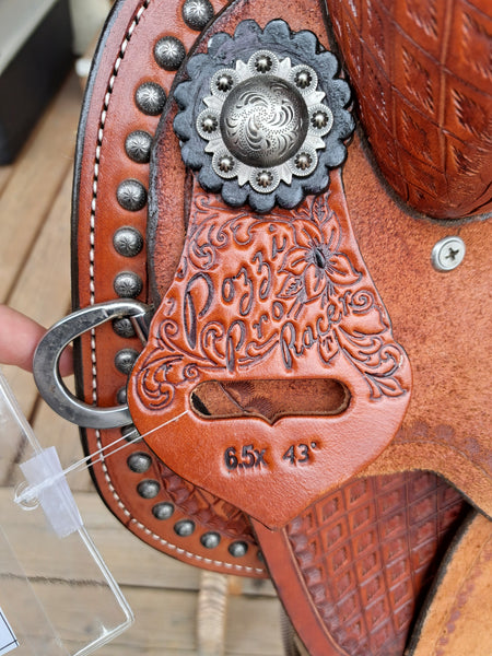 14" Double J Pozzi Pro Racer Barrel Saddle