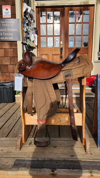 17" Big Horn Cordura Western Trail Saddle