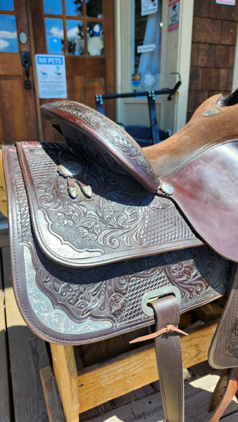 16" Circle Y Richard Shrake Resistance Free Western Equitaiton Show Saddle