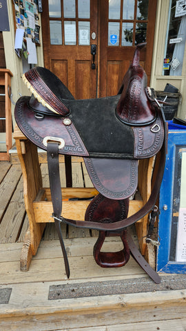 15" Hilason Treeless Barrel Saddle