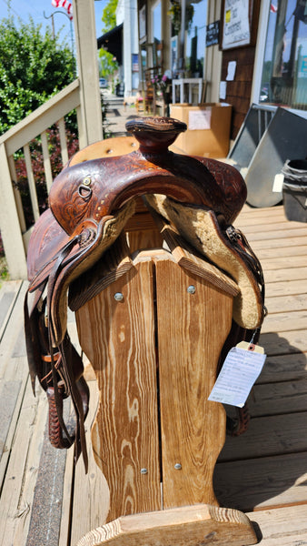 15" Vintage Hereford Western Saddle