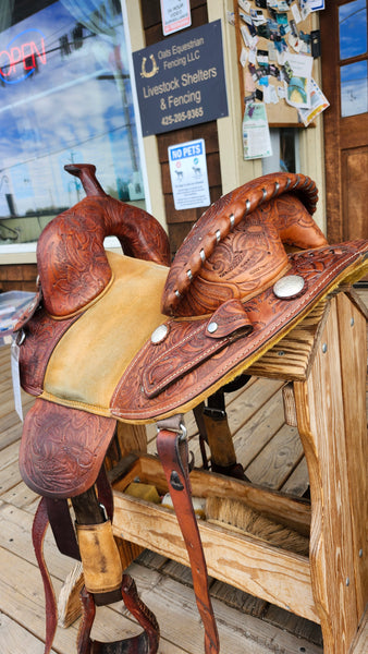 13.5" Sport Saddle Bob Marshall Treeless Barrel Saddle