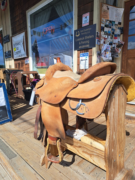 16" Sergeant's Texas Classic Roughout Work Saddle