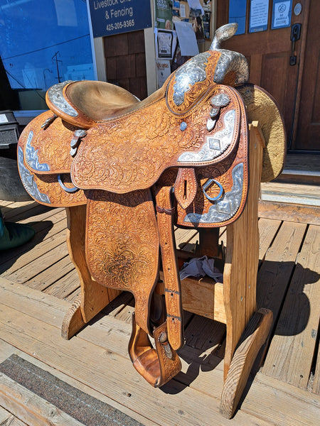 16" (Finished to 15") Blue Ribbon Western Equitation Show Saddle