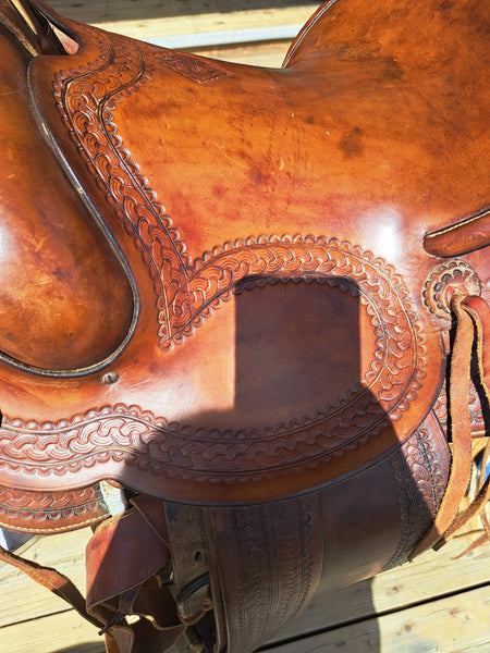 14" George Lawrence Vintage Ranch Saddle