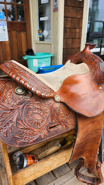 16" Bar M Carson River Reining Saddle