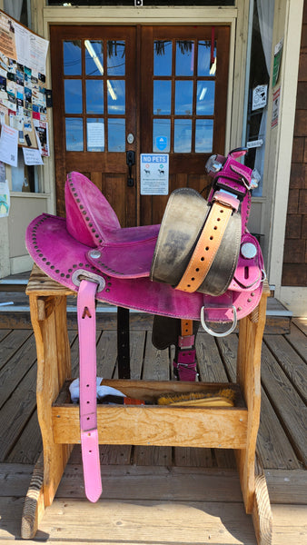 SOLD 15" Hilason Barrel Trail Saddle