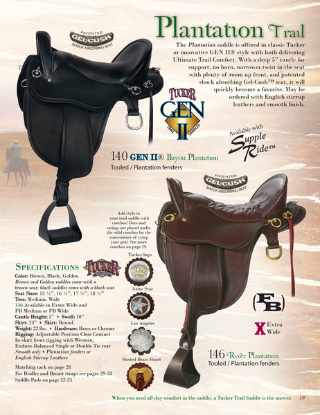 16.5" Tucker River Plantation Endurance Saddle