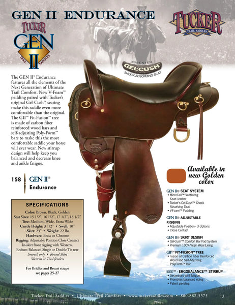 16.5" Tucker Gen II Endurance Saddle